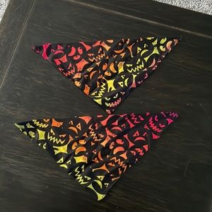 Set of two homemade dog bandanas for small dogs